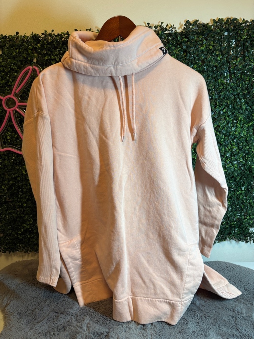 Gymshark Light Pink Funnel Neck Hoodie